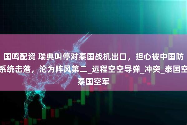 国鸣配资 瑞典叫停对泰国战机出口，担心被中国防空系统击落，沦为阵风第二_远程空空导弹_冲突_泰国空军